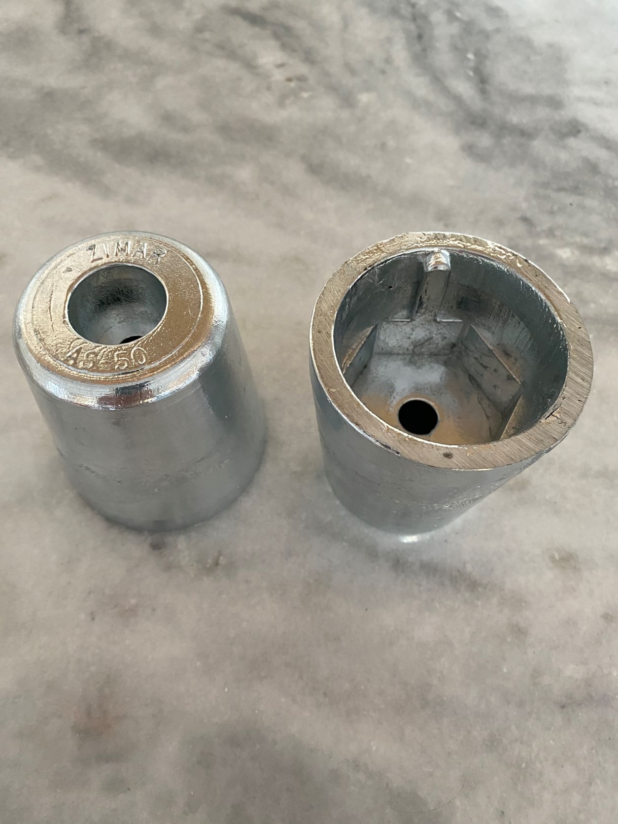 Azimut 50mm Propeller Nut Zinc Anode by Zimar