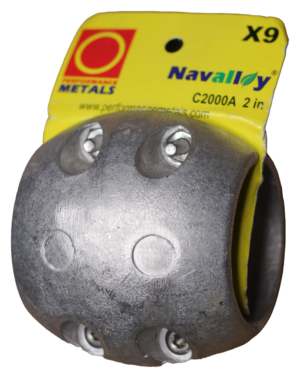 X-9 NAVALLOY SHAFT ANODE 2-0"