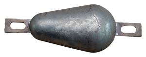 W-6 Weld-on Hull Plate w/ holes in end tabs